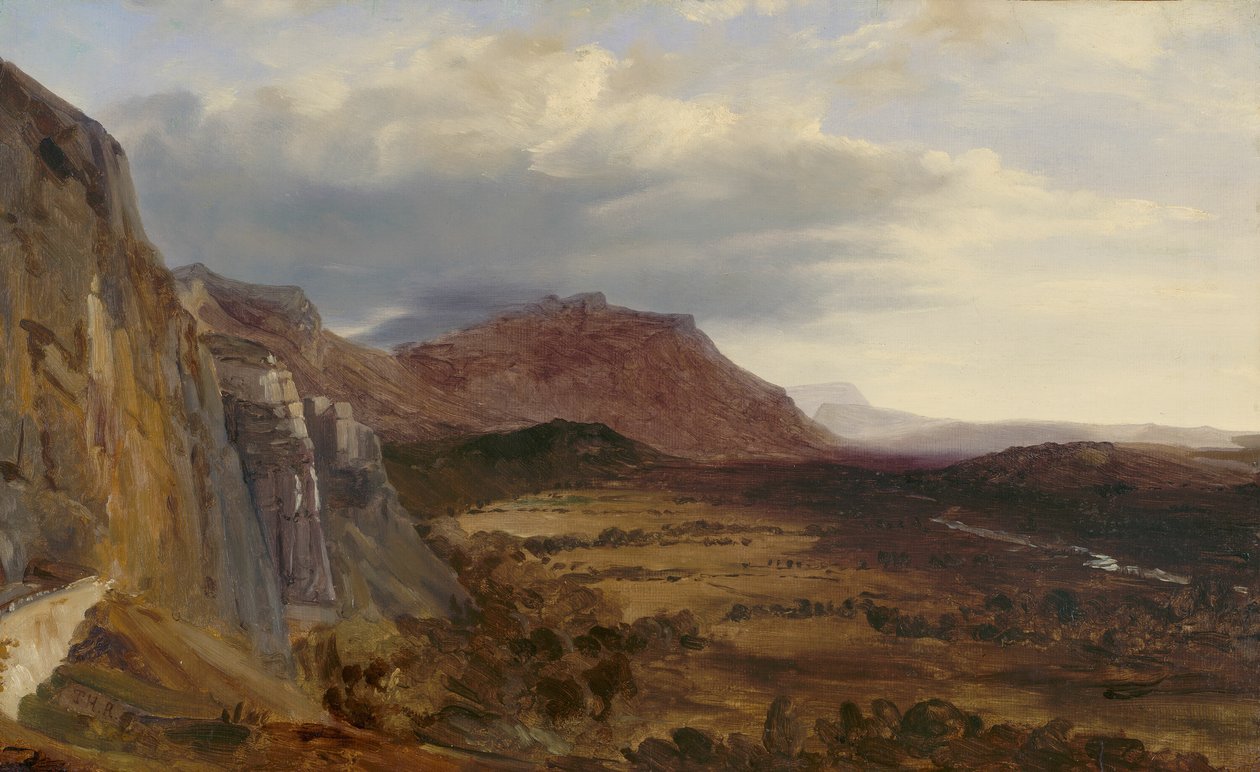 Cenevre yakınlarındaki Saleve manzarası by Theodore Rousseau