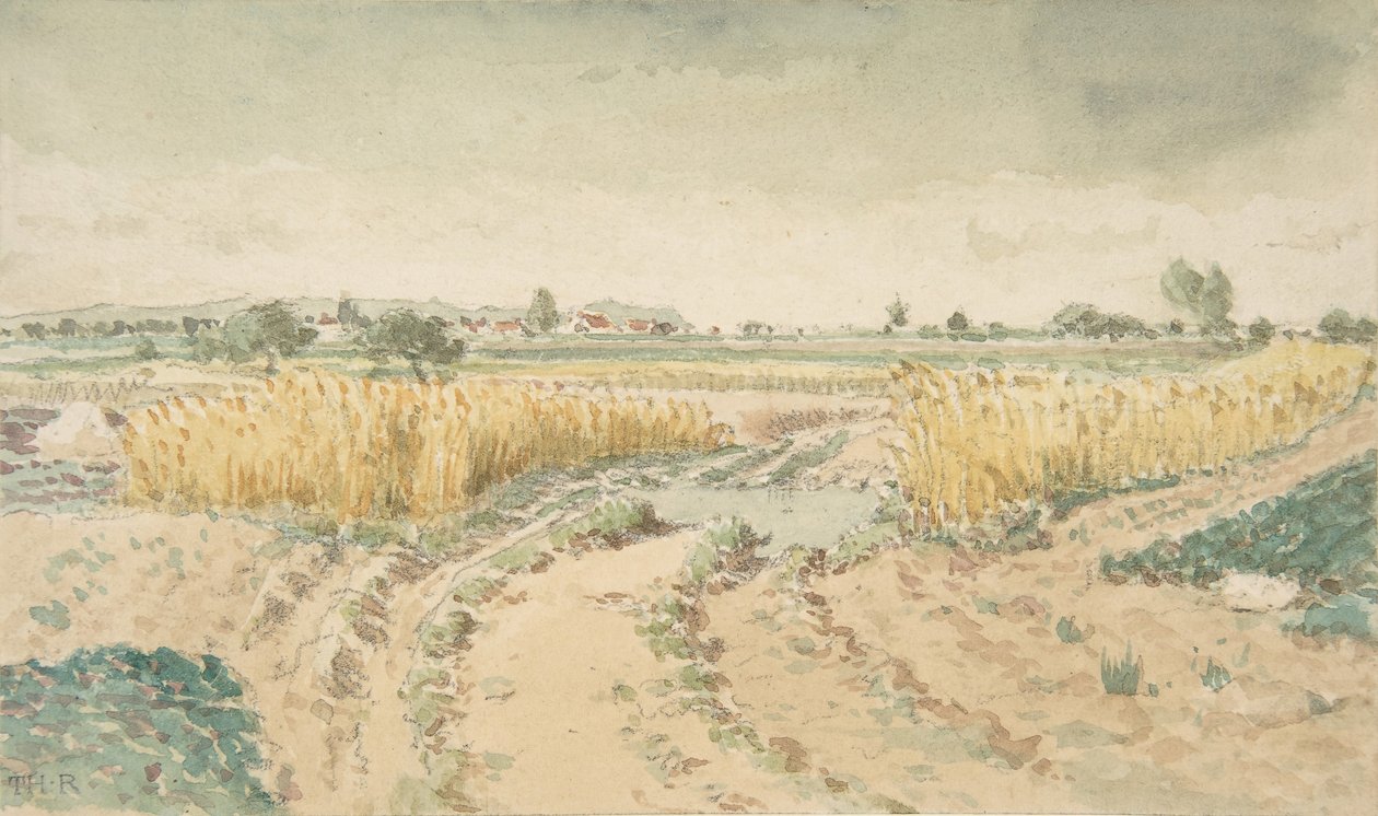Buğday Tarlaları, 1865. by Theodore Rousseau