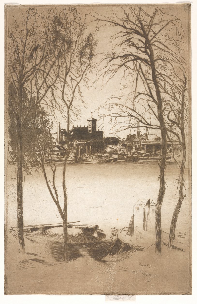 Laburnums ve Battersea, 1889-1898. by Theodore Roussel