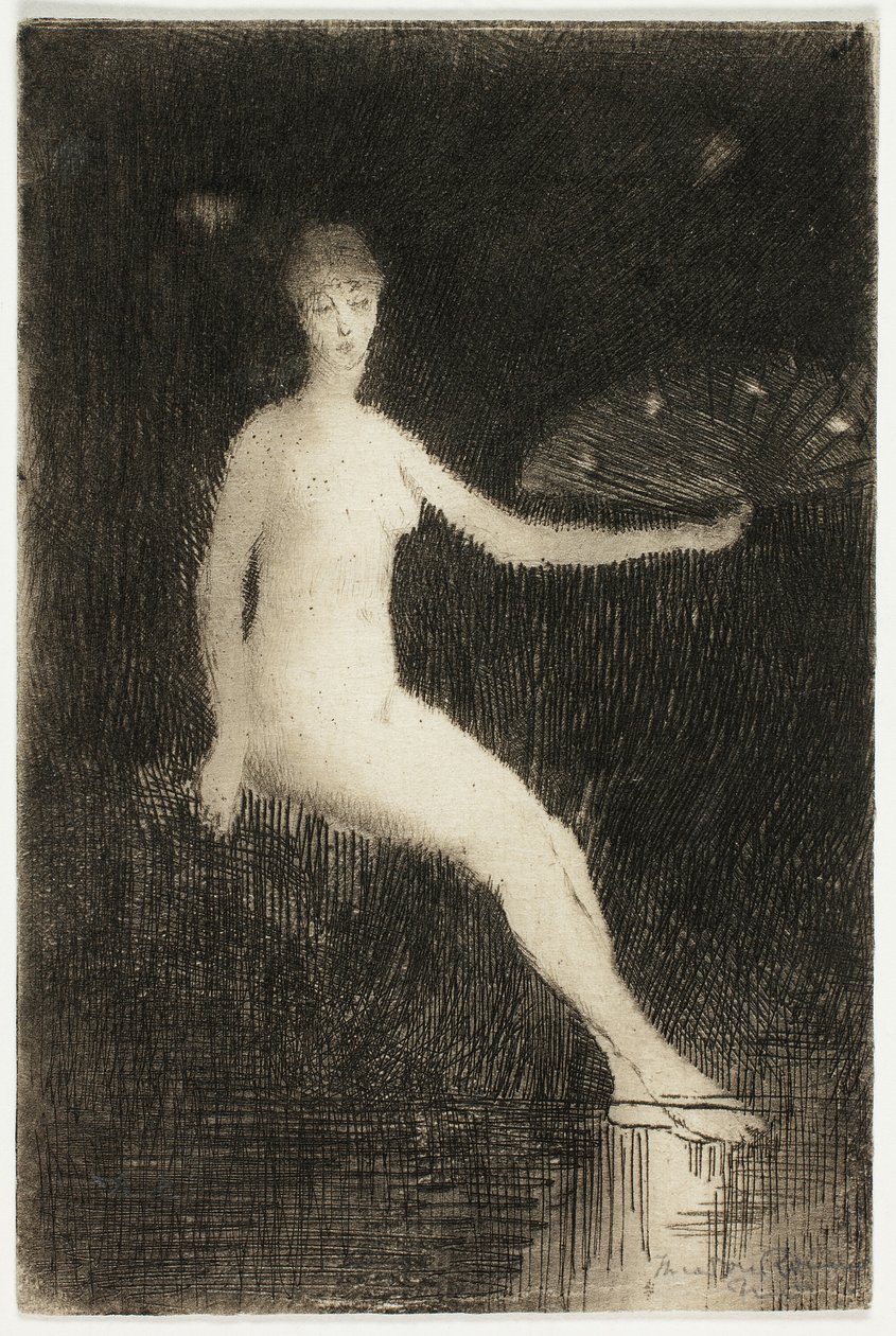 Yaz (Siyah Beyaz Versiyon) by Theodore Roussel