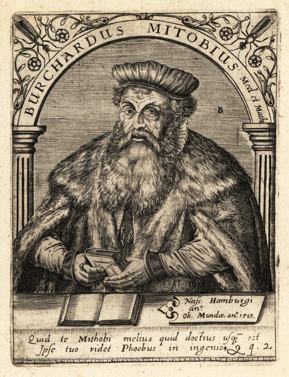 Burkhard Mithoff, anatomist ve doktor by Theodore de Bry