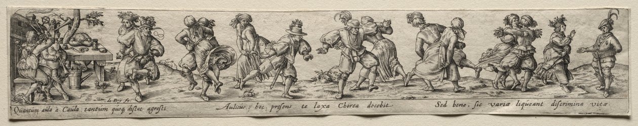 Köylülerin Dansı. by Theodore de Bry