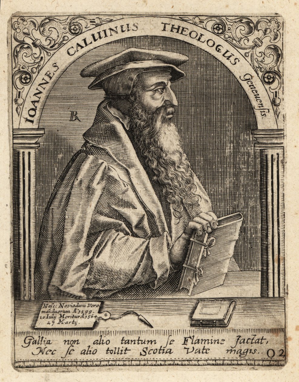 Jean Calvin by Theodore de Bry