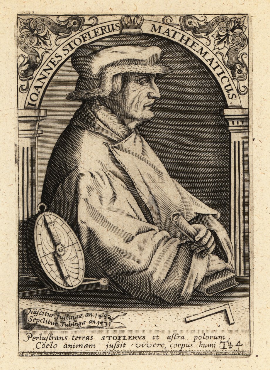 Johannes Stoffler, Alman matematikçi. by Theodore de Bry