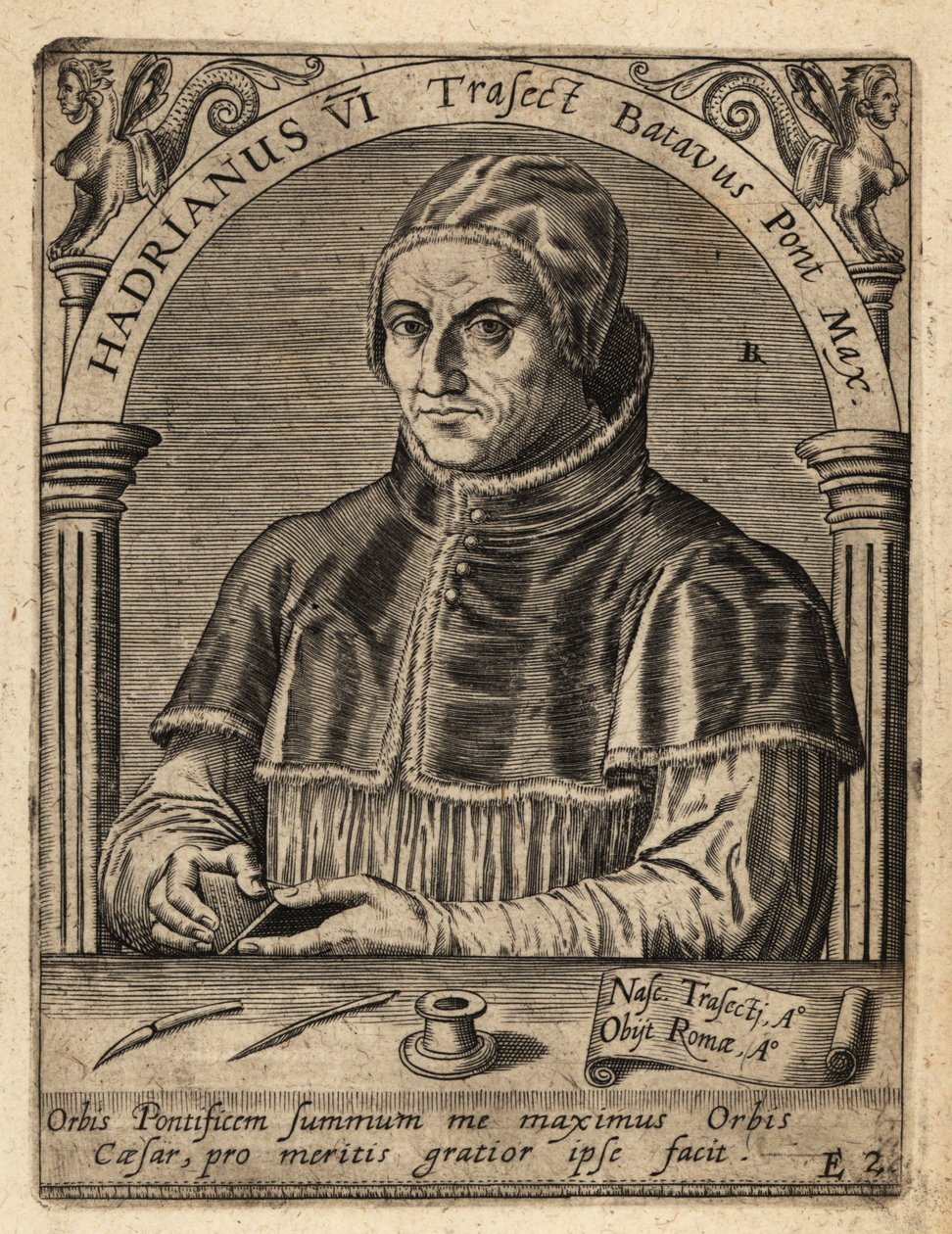 Papa 6. Adrian by Theodore de Bry