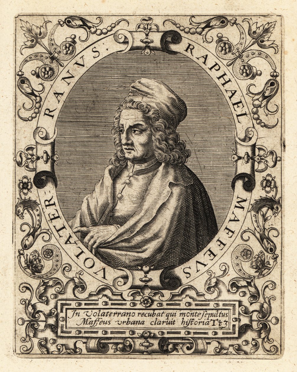 Raffaello Maffei, İtalyan tarihçi by Theodore de Bry