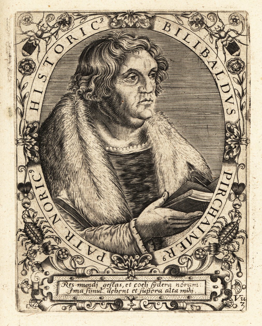 Willibald Pirckheimer, Alman avukat. by Theodore de Bry