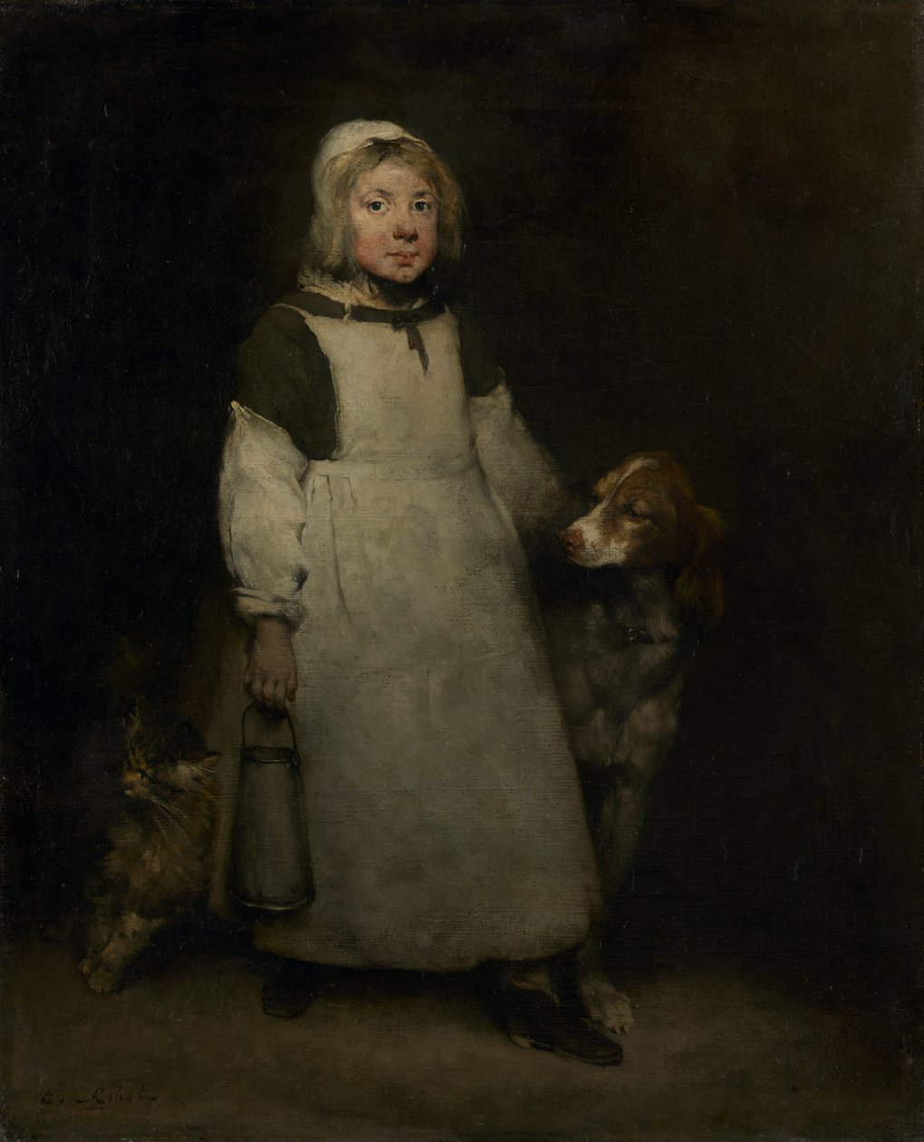 Küçük Sütçü Kız by Theodule Ribot
