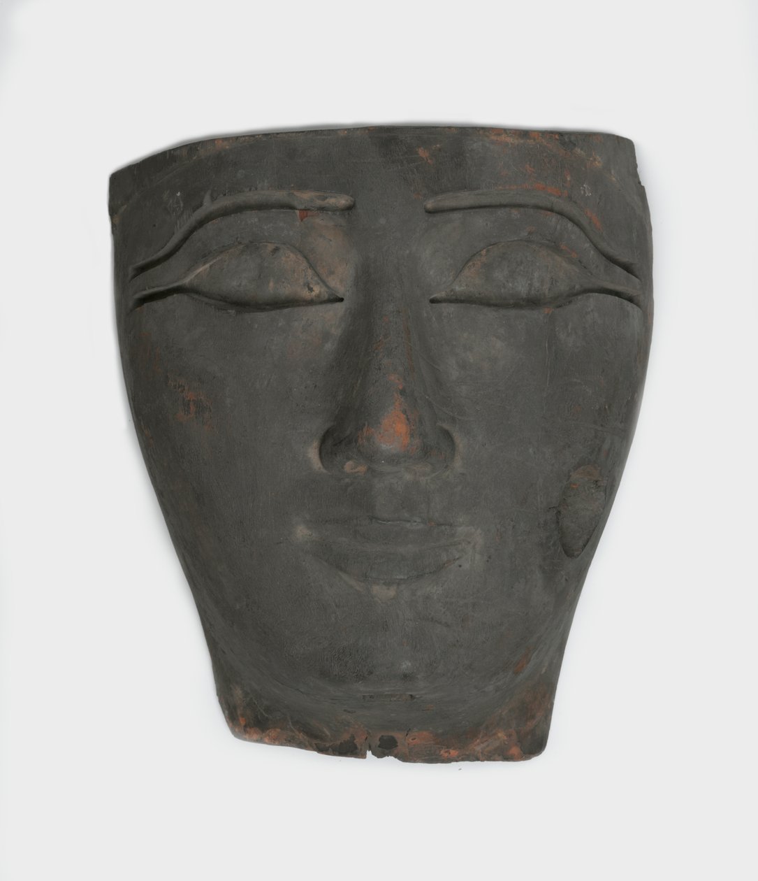 Antropoid bir tabuttan yüz (ahşap) by Third Intermediate Period Egyptian
