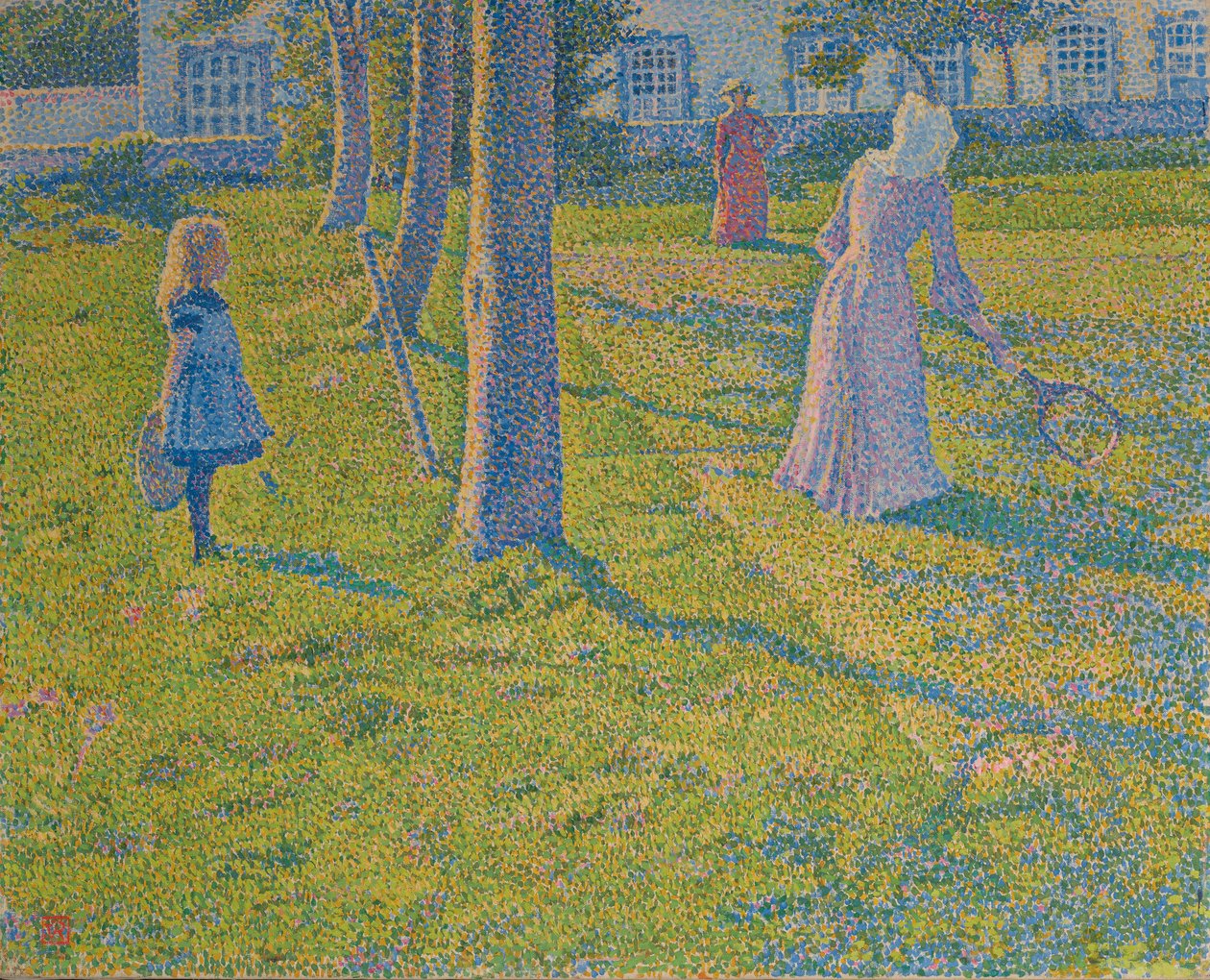 Tenis Oyunu, 1889. by Théo van Rysselberghe