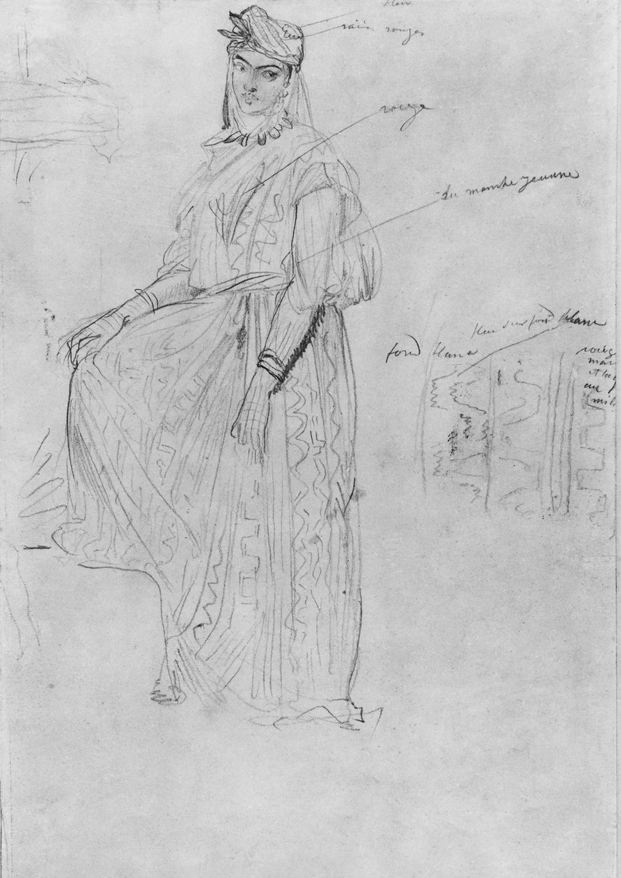 Mağribi kadın by Théodore Chassériau