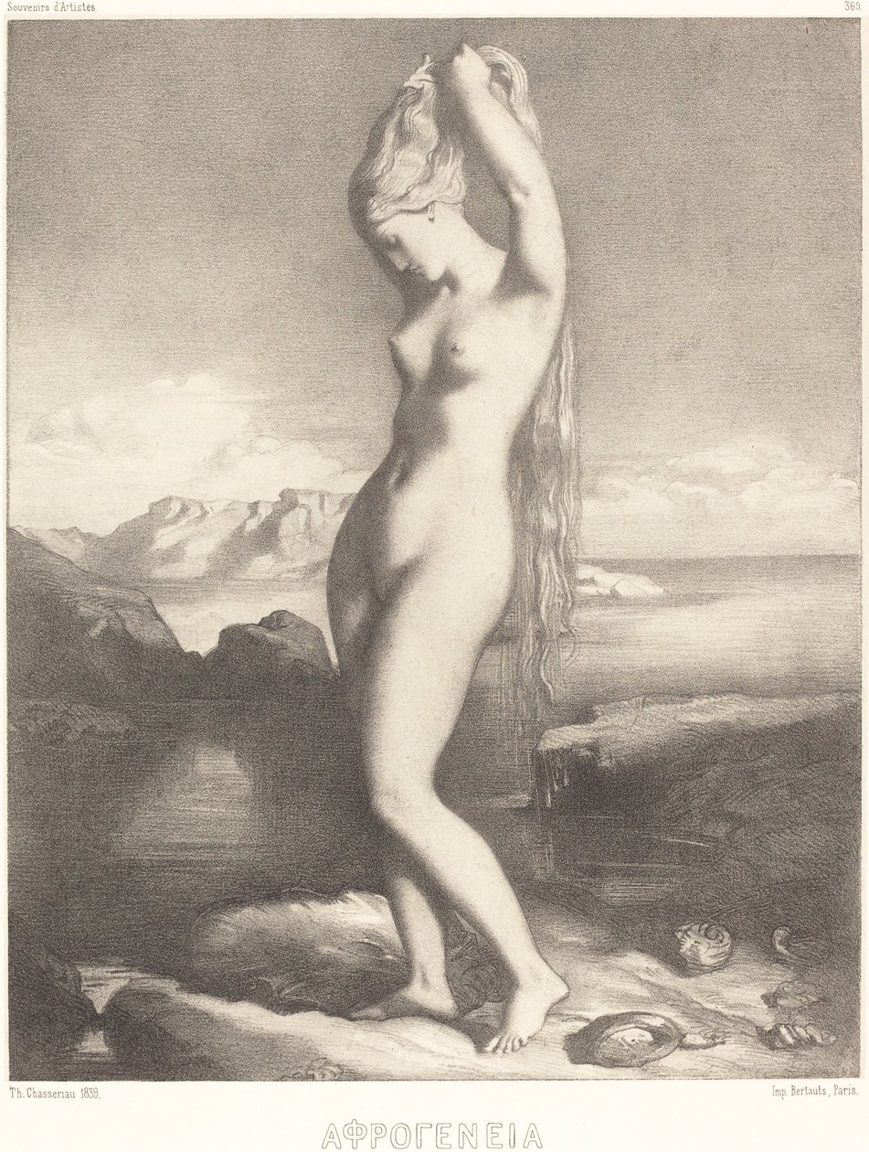 Yükselen Venüs by Théodore Chassériau