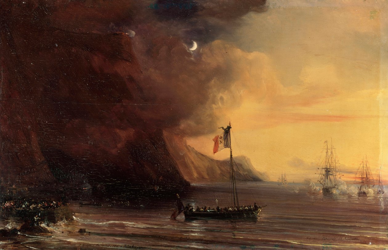Napolyon'un gövdesiyle taşıma, 1841. by Jean Antoine Theodore Gudin