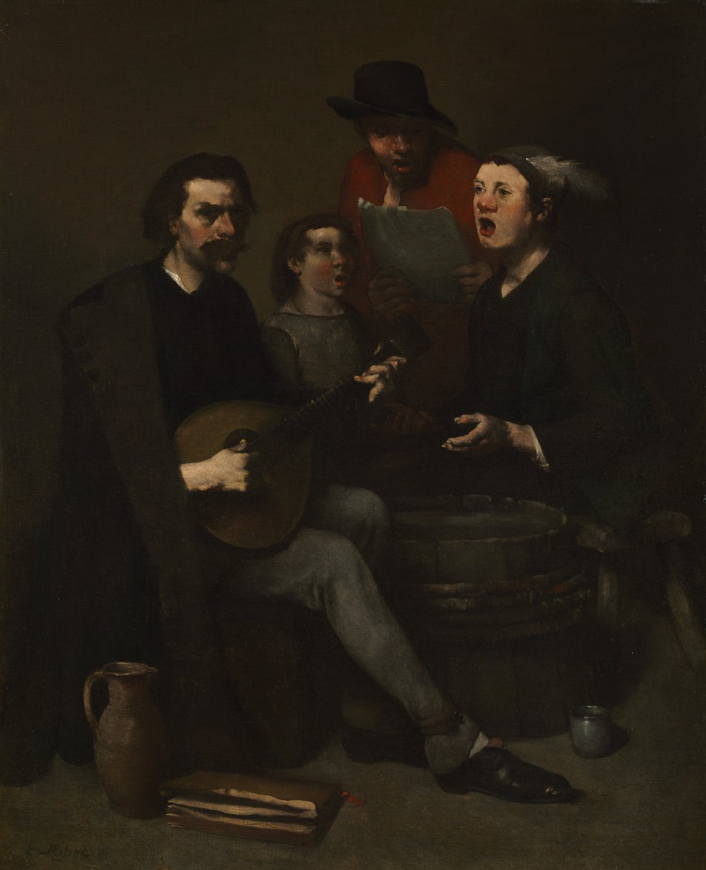 Şarkıcılar, 1863-1868. by Auguste Theodule Ribot