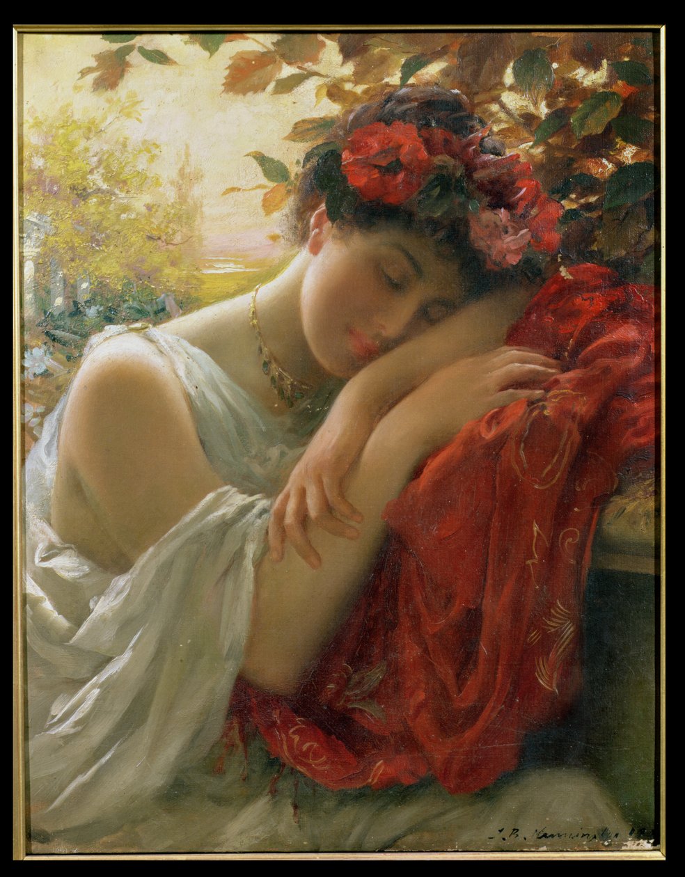 rüya gören kadın by Thomas Benjamin Kennington