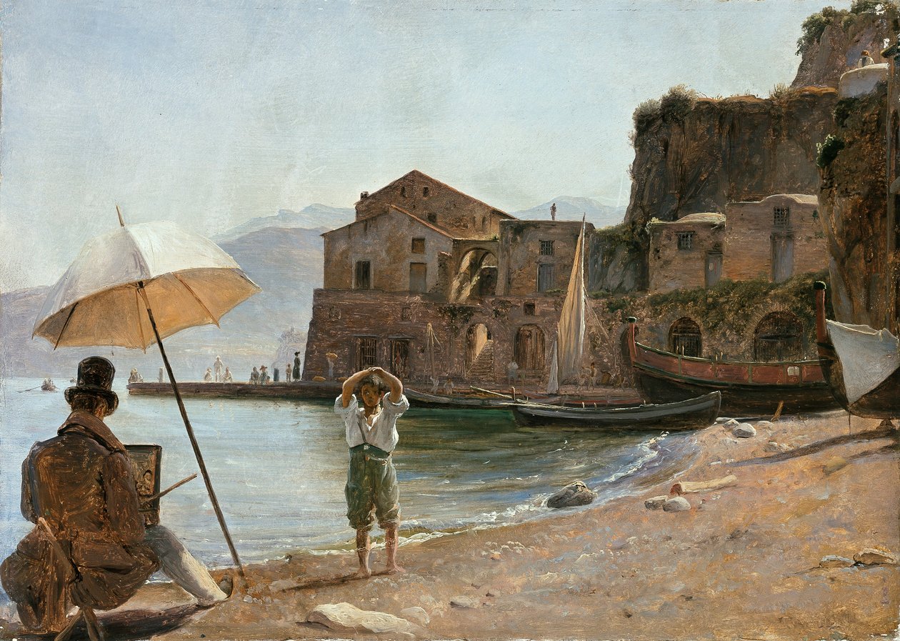 ressam ve çocuk by Thomas Fearnley