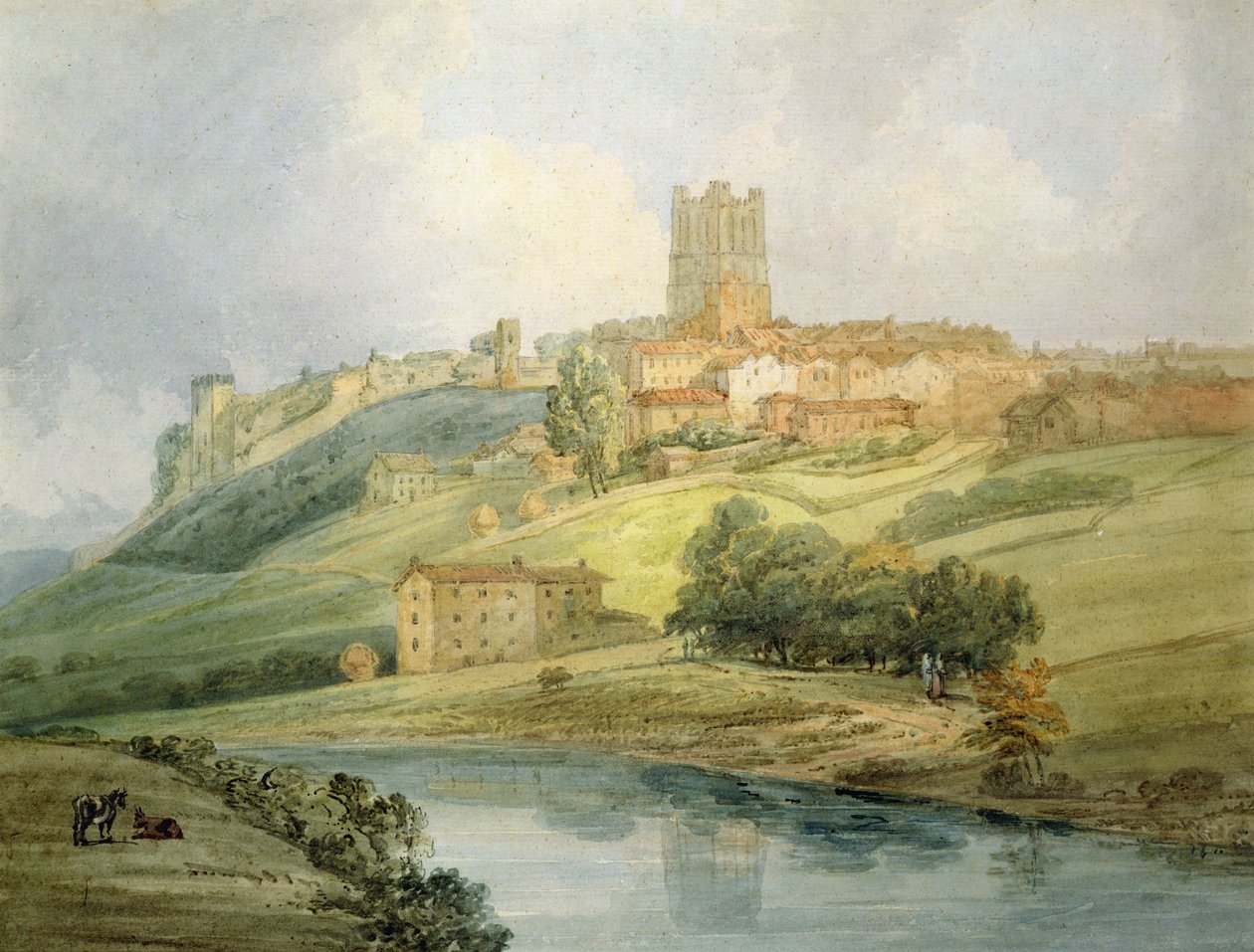 Richmond (kağıt üzerinde wc) by Thomas Girtin