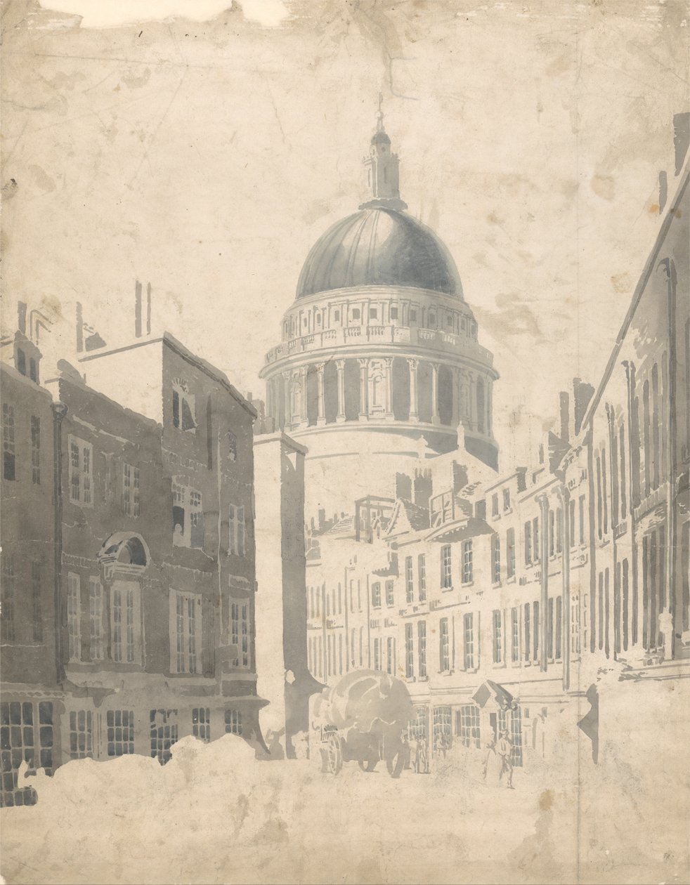 St. Pauls Katedrali, St. Martins-le-Grand, Londra by Thomas Girtin