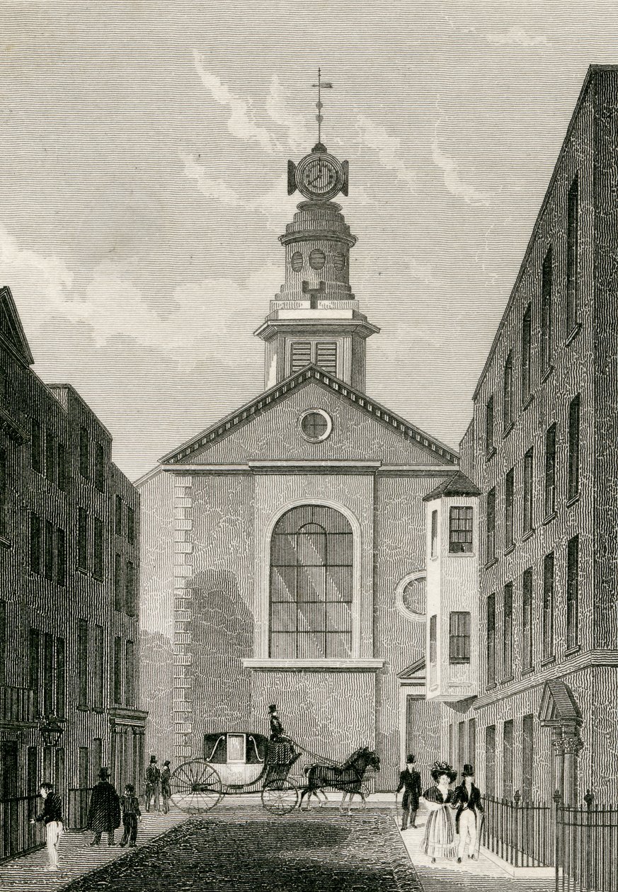 Aziz Annes Soho. c.1810 by Thomas Hosmer after Shepherd