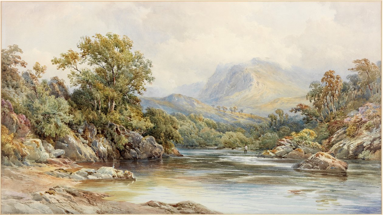 Tay Üzerine (kağıt üzerine suluboya) by Thomas Miles II Richardson