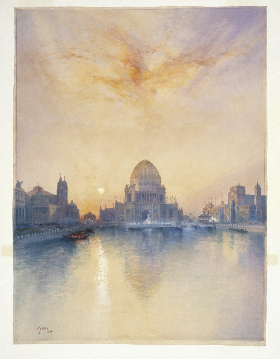 Chicago Dünya Fuarı, 1894 (suluboya) by Thomas Moran