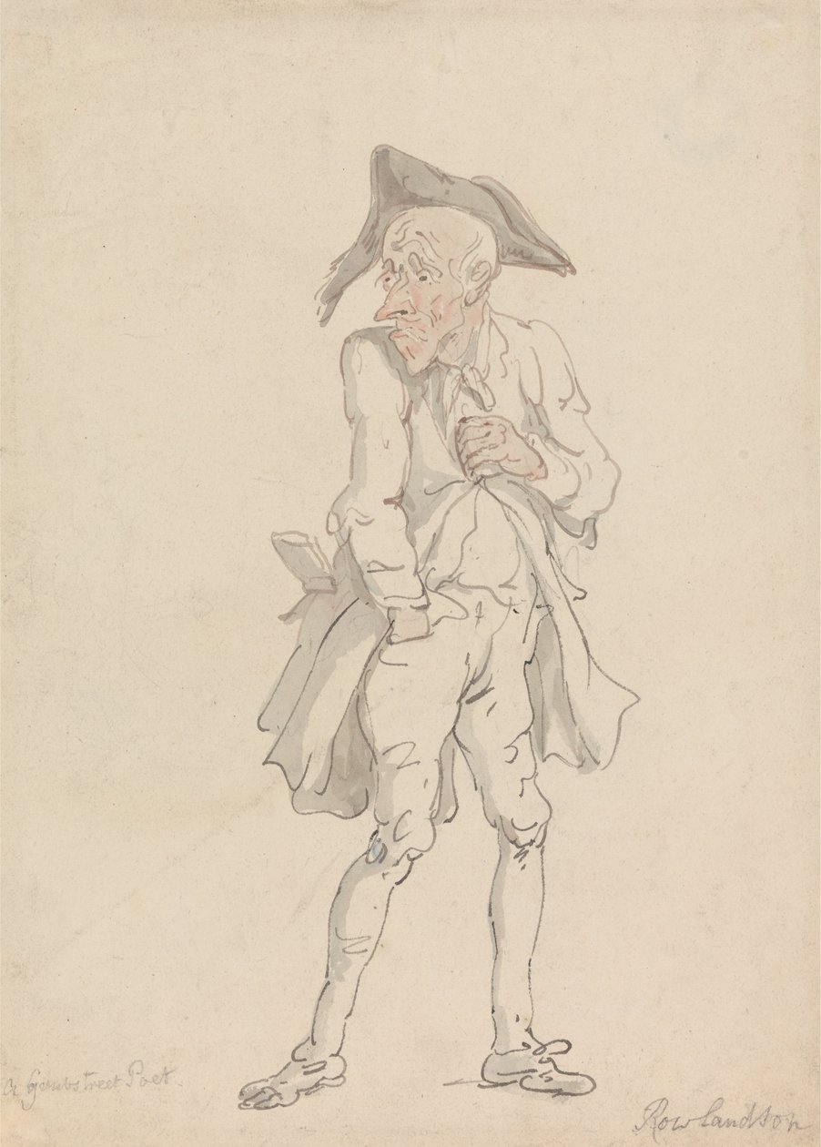 Bir Grub Sokak Şairi by Thomas Rowlandson