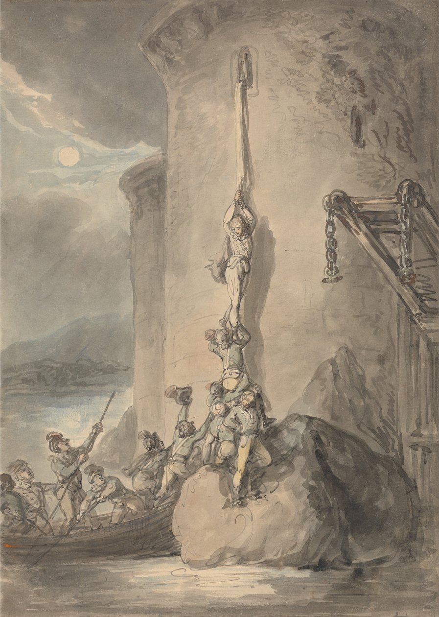Askeri Bir Kaçış by Thomas Rowlandson