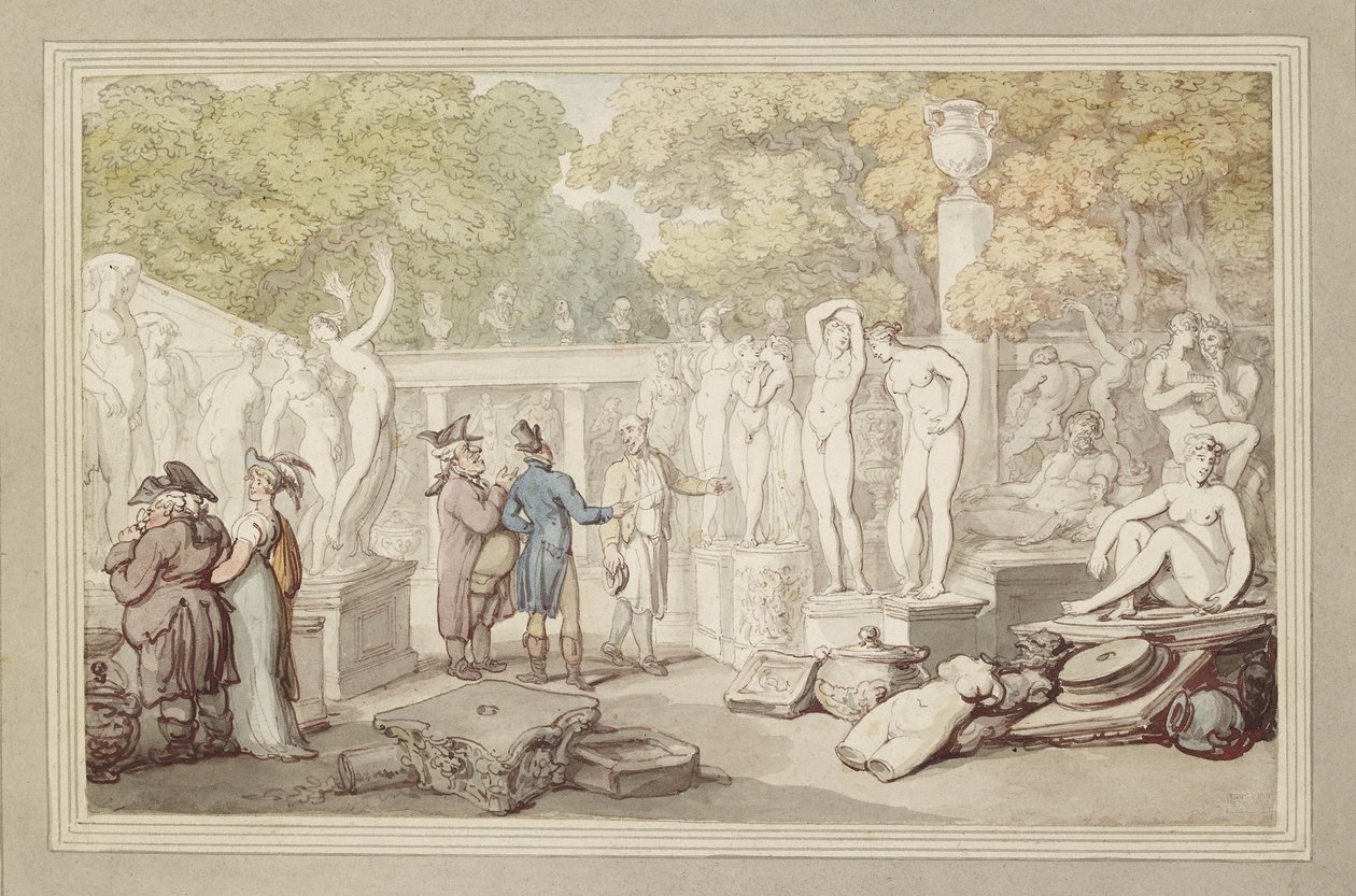 ಪ್ರತಿಮೆಯ ಅಂಗಳ, 19 ನೇ ಶತಮಾನದ ಟರ್ಕಿ by Thomas Rowlandson