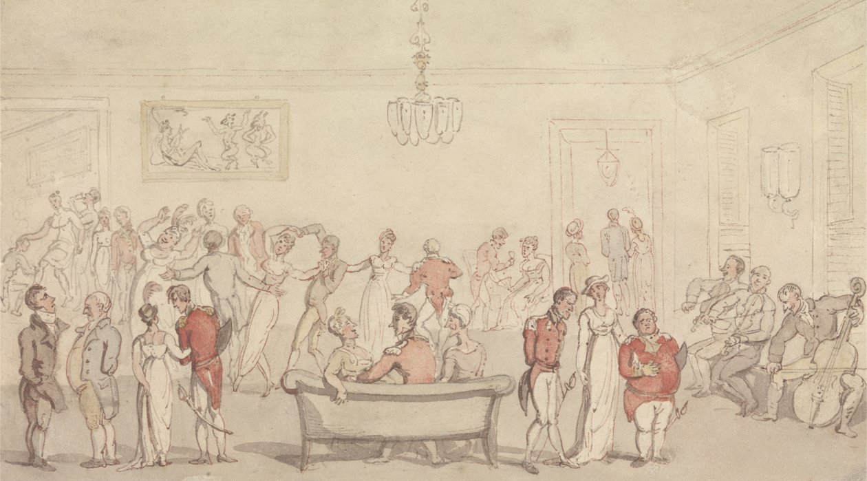 Zarif Şirket Dansı by Thomas Rowlandson