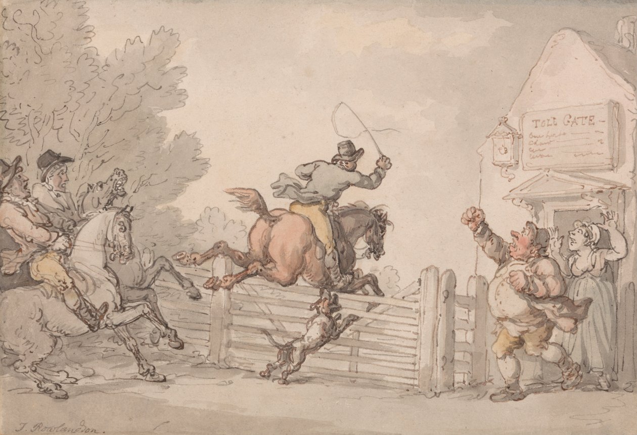 Geçiş ücretinden kaçınmak by Thomas Rowlandson