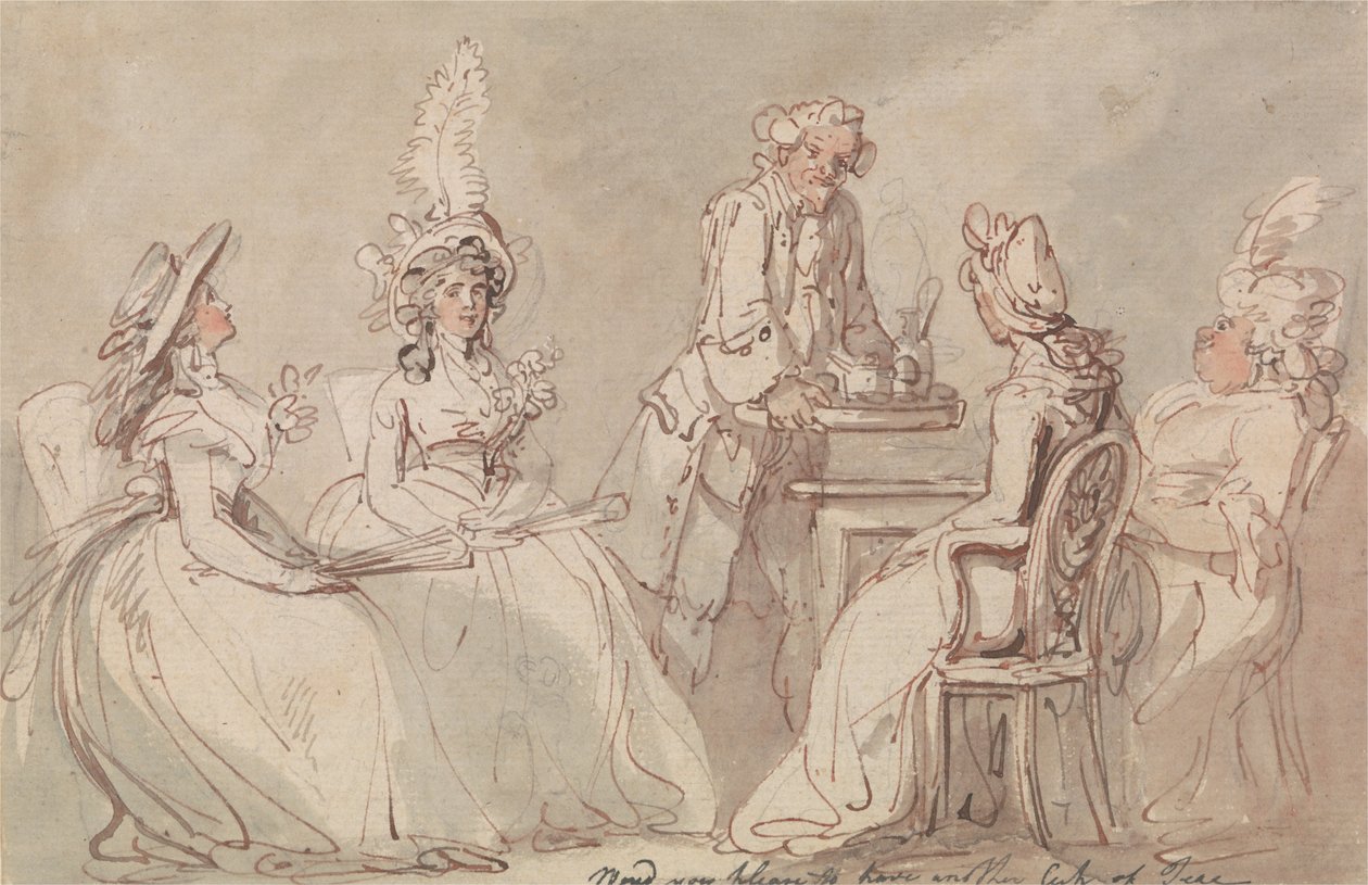 Çaydaki Bayanlar by Thomas Rowlandson