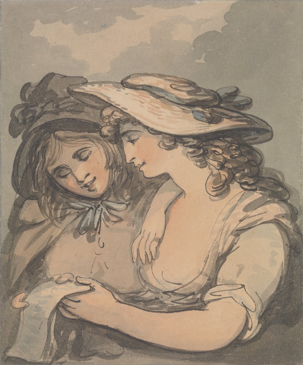 Ballad Şarkıcıları by Thomas Rowlandson