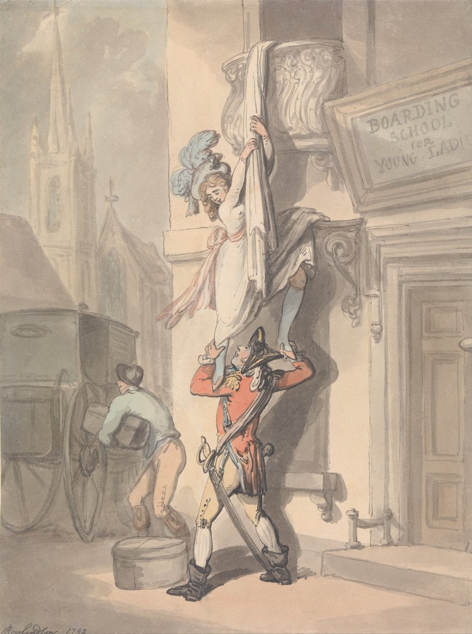 kaçış by Thomas Rowlandson