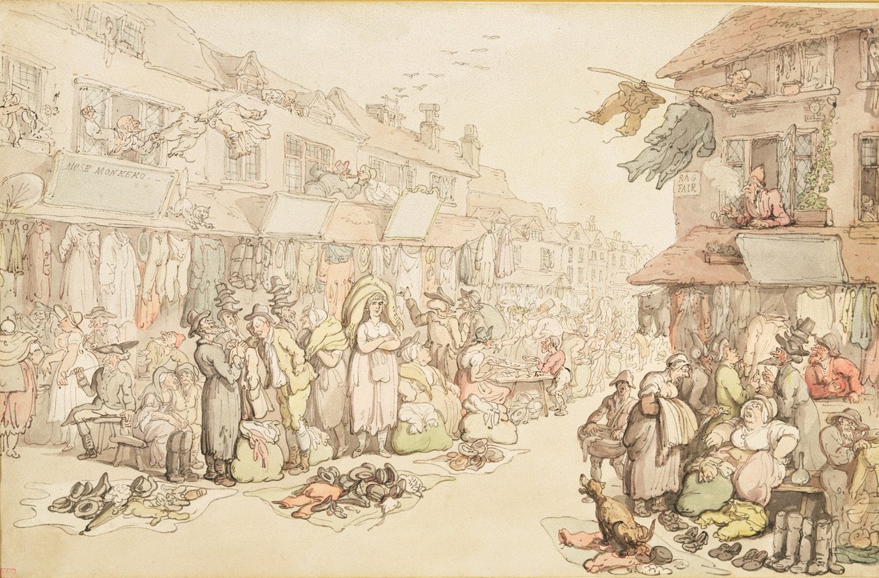 Paçavra Fuarı by Thomas Rowlandson