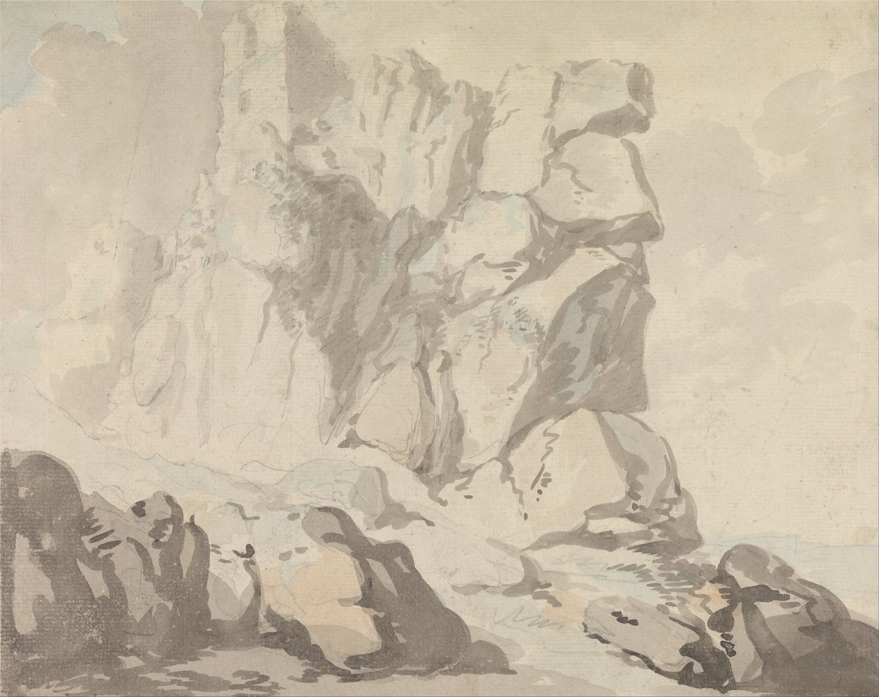 Tintagel Kalesi by Thomas Rowlandson