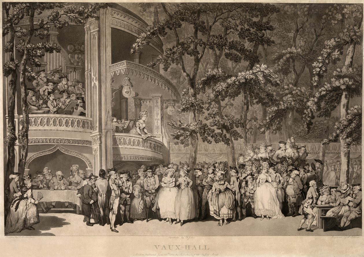 Opel Bahçeleri by Thomas Rowlandson