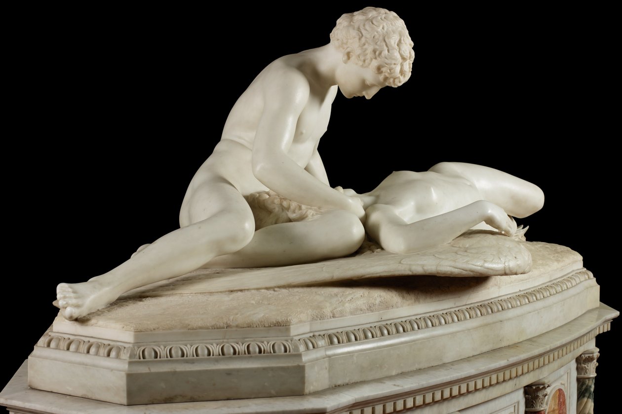 Fallen Angel, 1889 (taş ve mermer) by Thomas Waldo Story