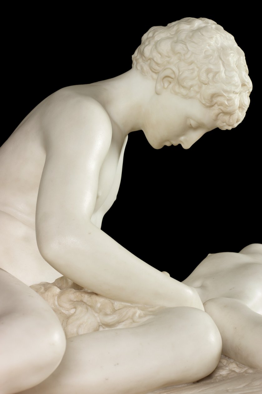 Fallen Angel, 1889 (taş ve mermer) by Thomas Waldo Story