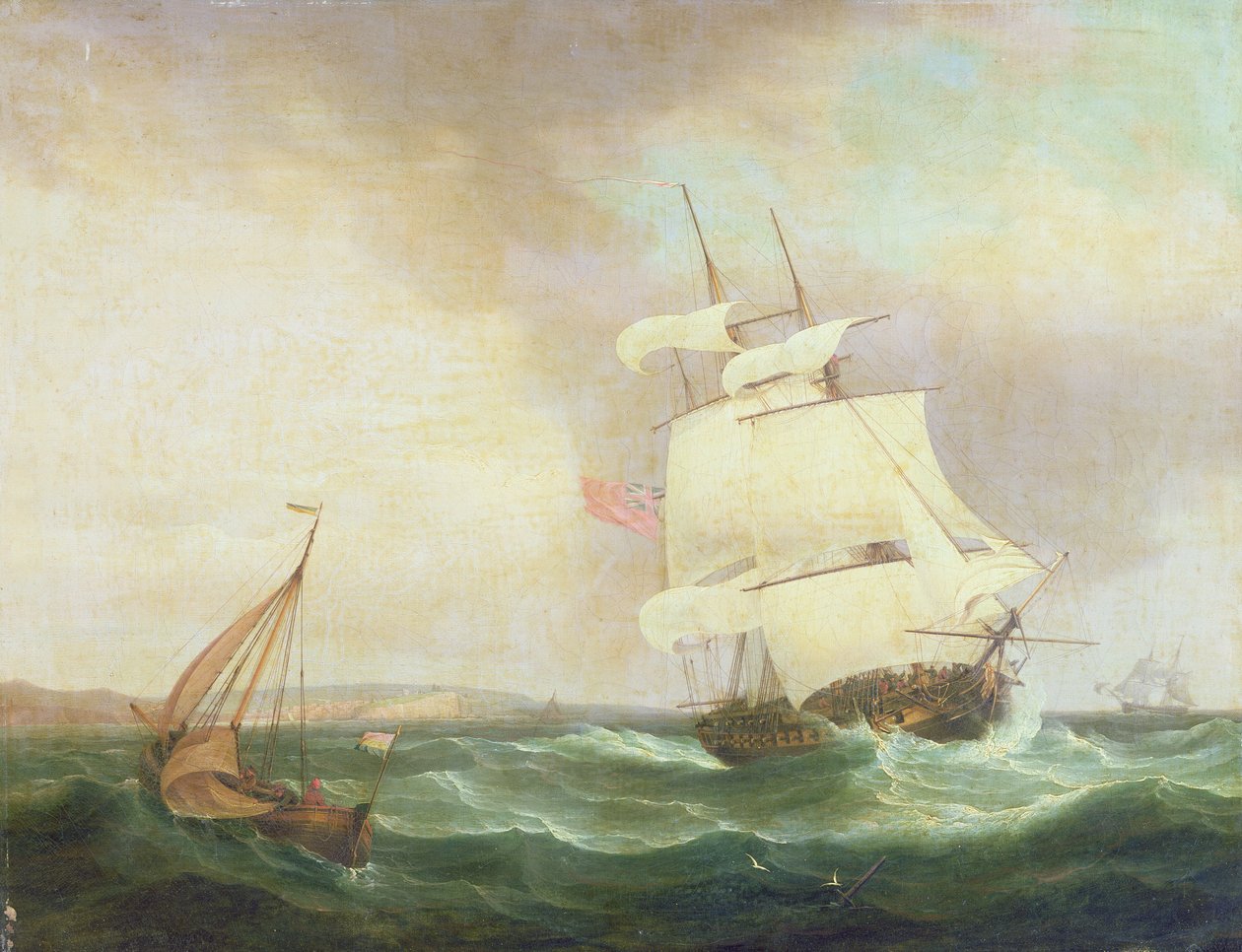 Fırtınalı hava by Thomas Whitcombe