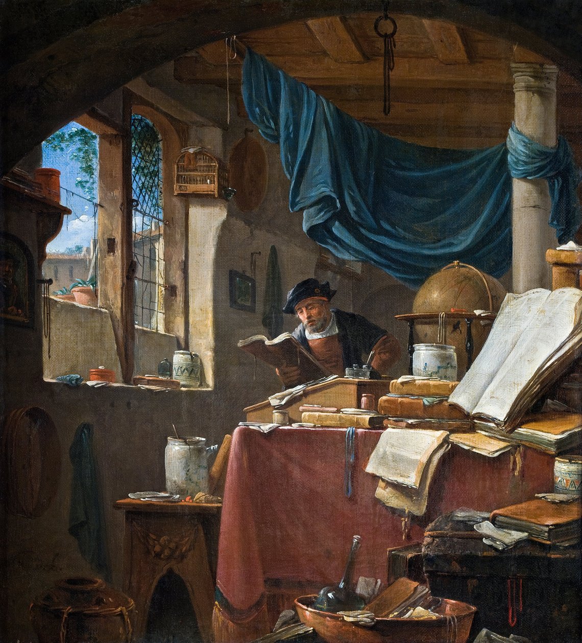 Çalışmasında bir alim by Thomas Wyck