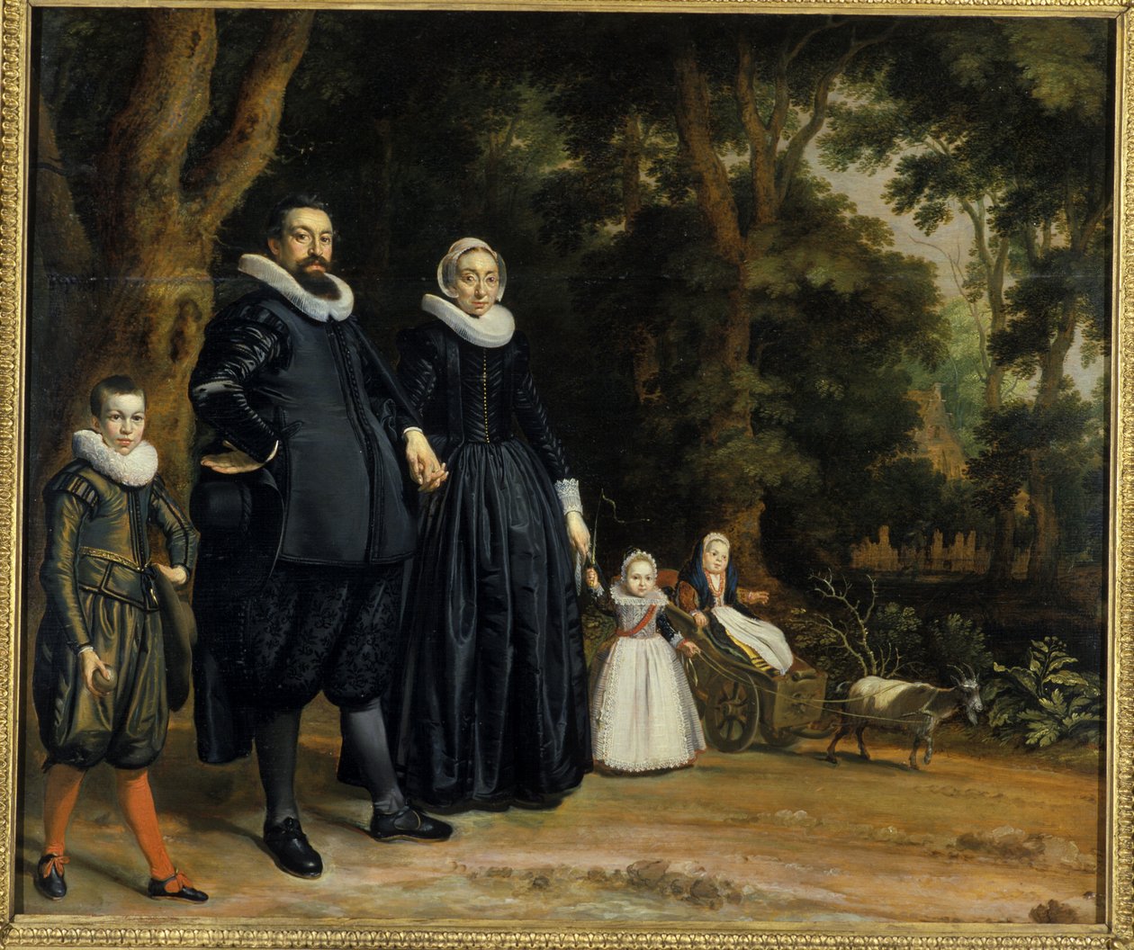 Hollandalı Bir Aile, 1624 by Thomas de Keyser