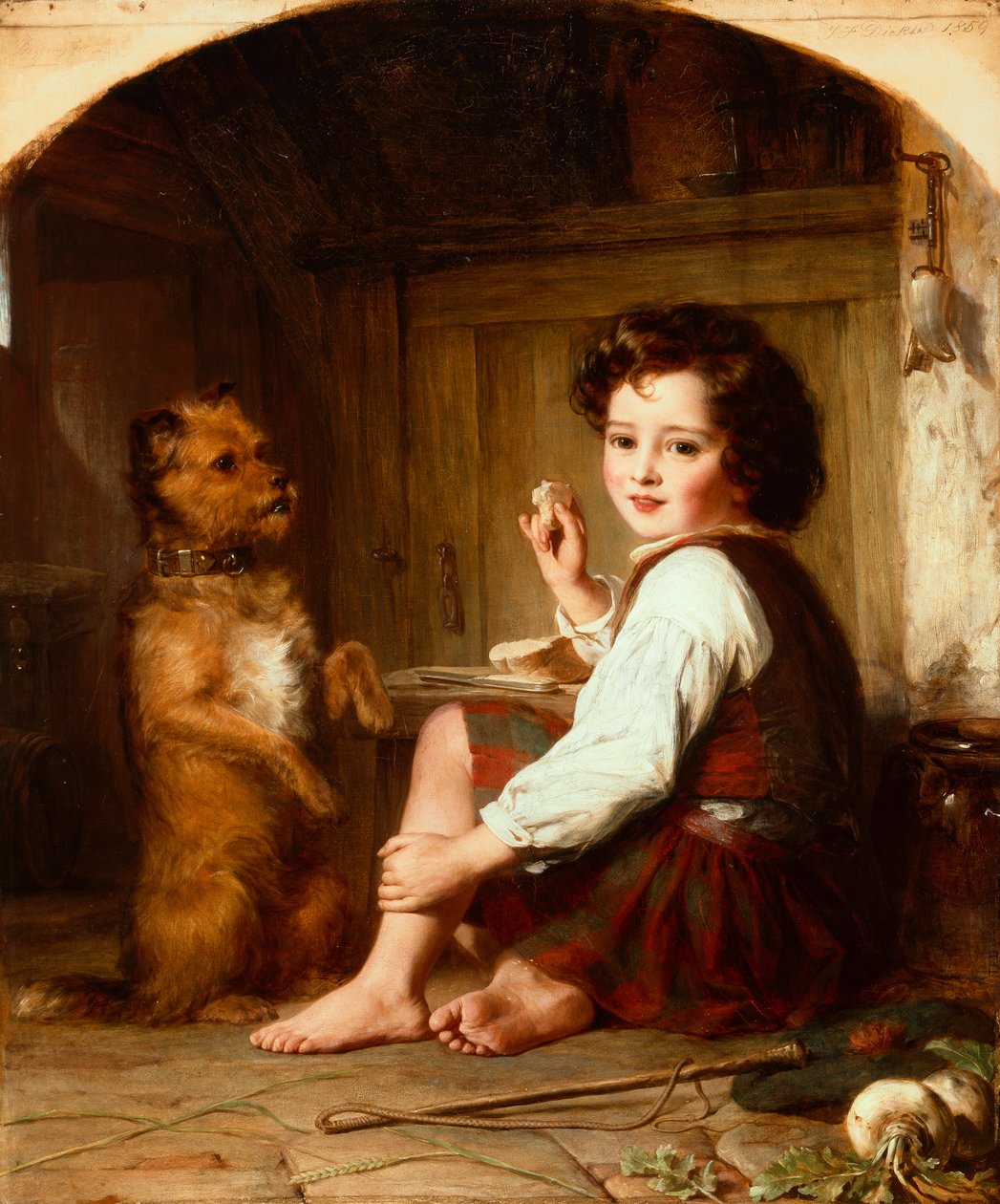 ekmek dilenmek by Thomas Francis Dicksee