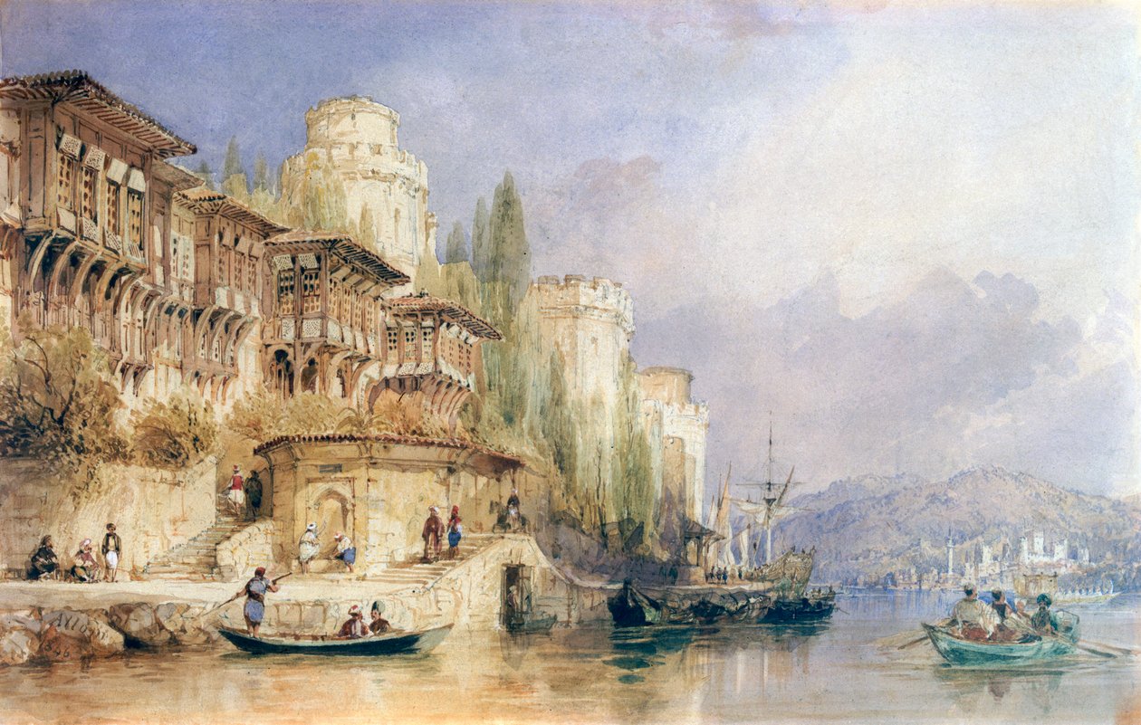 ಬಾಸ್ಫರಸ್ ಟರ್ಕ್‌ನಲ್ಲಿರುವ ಮನೆ by Thomas Allom