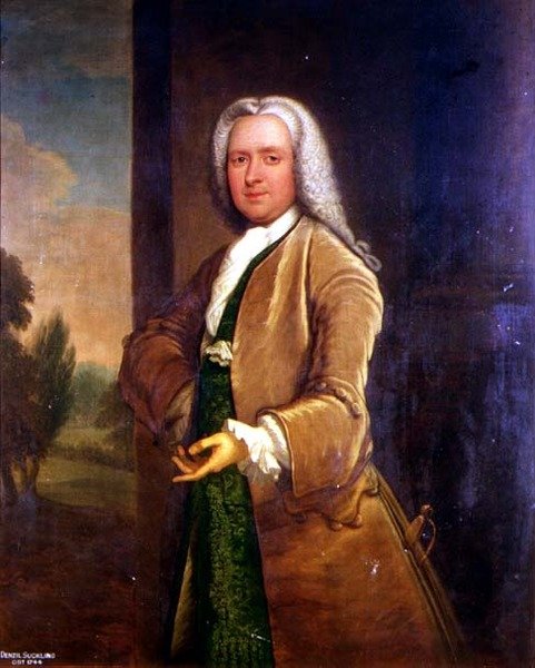 Denzil Emzirme Portresi (d.1744) (petrol) by Thomas Bardwell