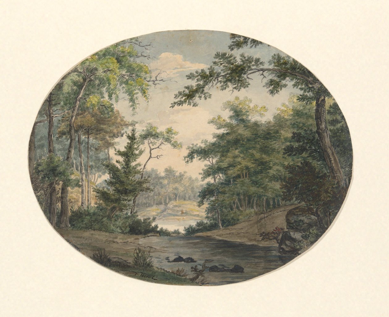 Orman manzarası by Thomas Birch