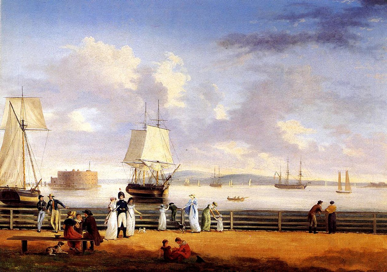New York Limanı, 1810 dolayları by Thomas Birch