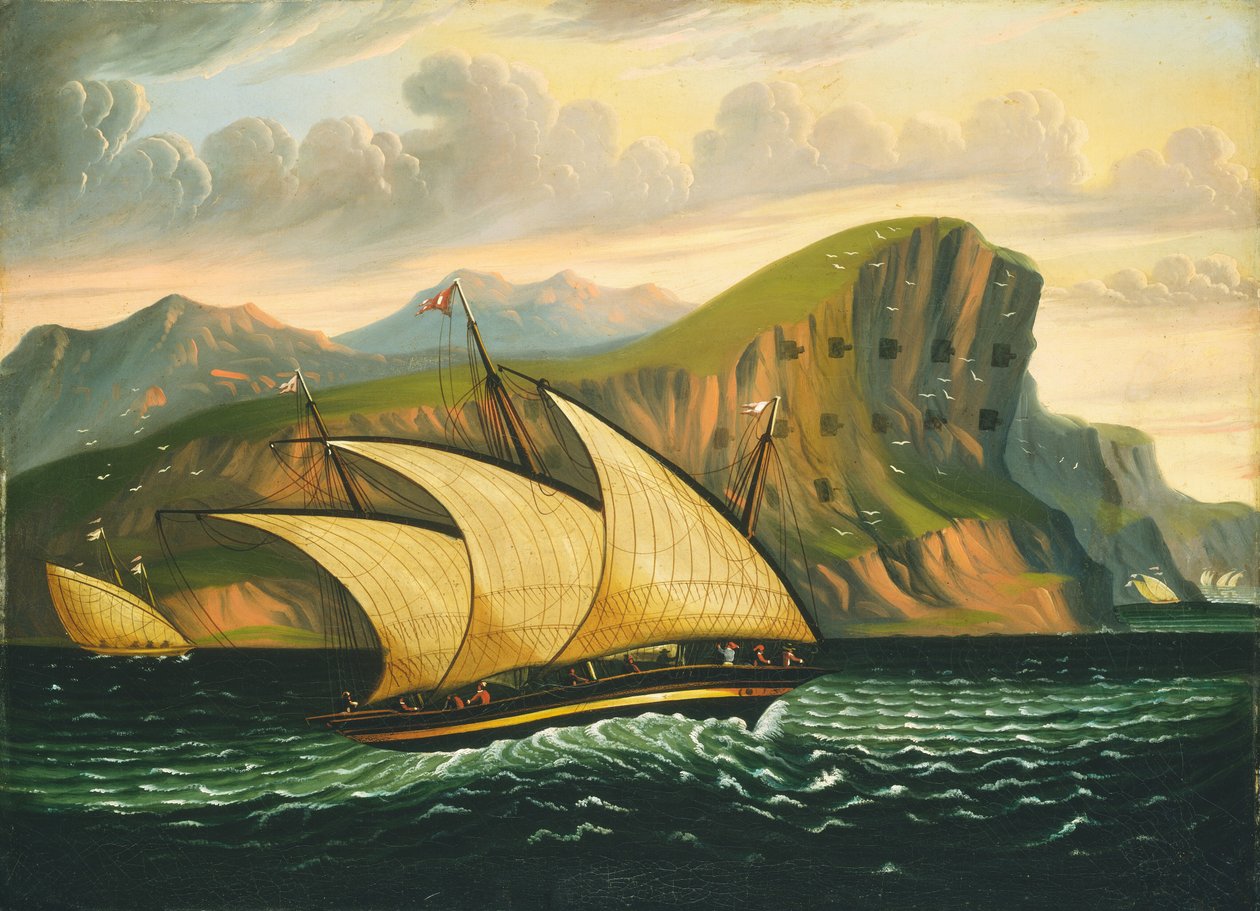 Felucca Cebelitarık kapalı by Thomas Chambers