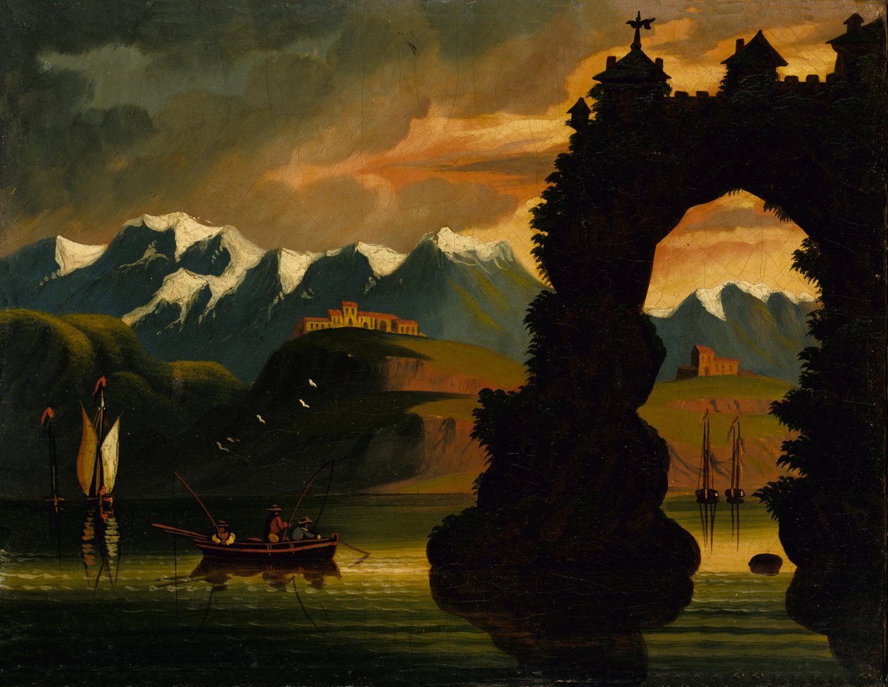 Manzara, 19. yüzyılın ortalarında. by Thomas Chambers