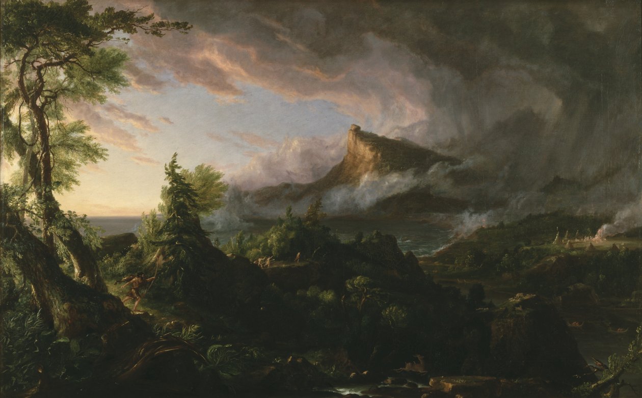 İmparatorluğun Seyri: Vahşi Devlet by Thomas Cole