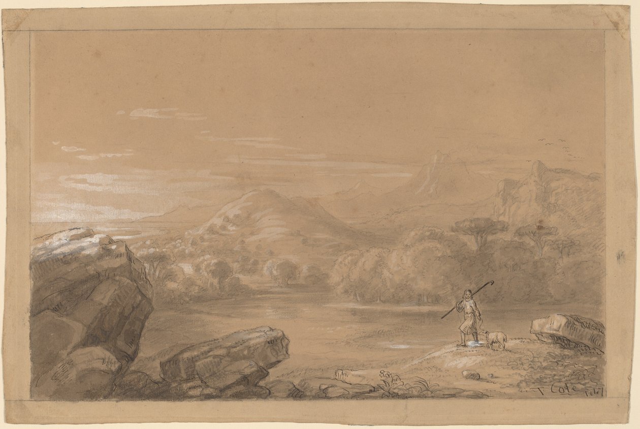 İyi çoban by Thomas Cole